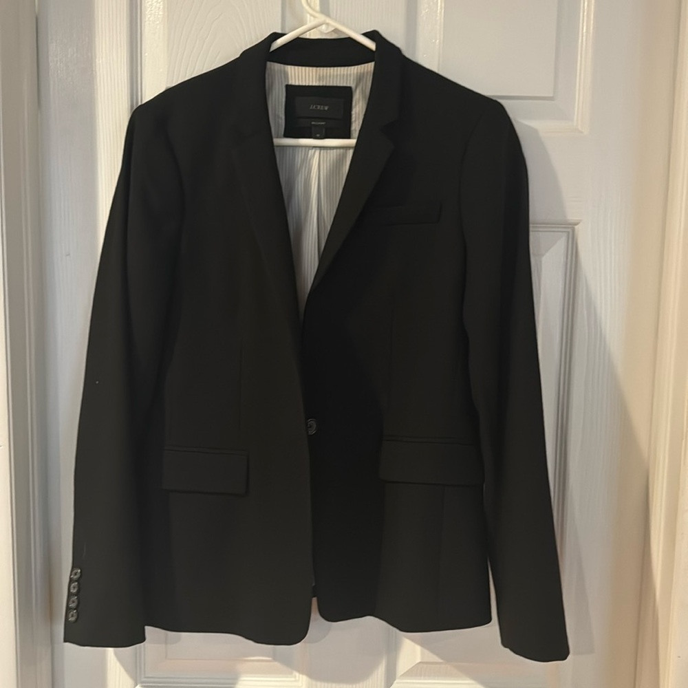 J crew Regent blazer. Blk. Size 10. Worn once